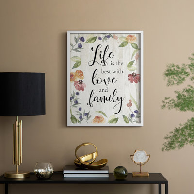 Life is the Best Framed Print - Solid Wood
