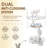 4.5l Automatic Cat Vacuum Feeder With Wifi Control, Anti - Blockage And Ceramic Bowl
