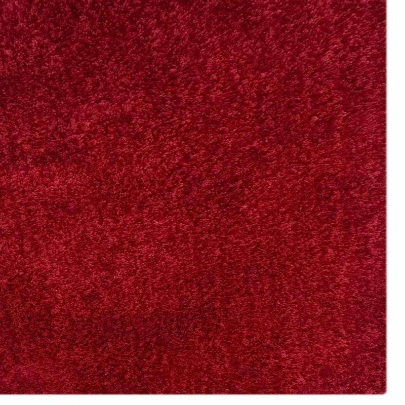 HAND TUFTED SHAG POLYESTER ECO-FRIENDLY AREA RUGS - Square | Dark Pink | Solid Design | Area Rugs for living room, Bedroom