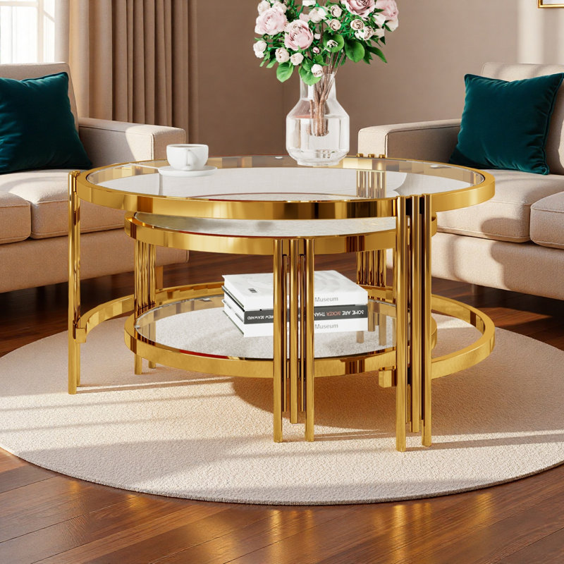 Table basse gigogne 2 pièces Modern