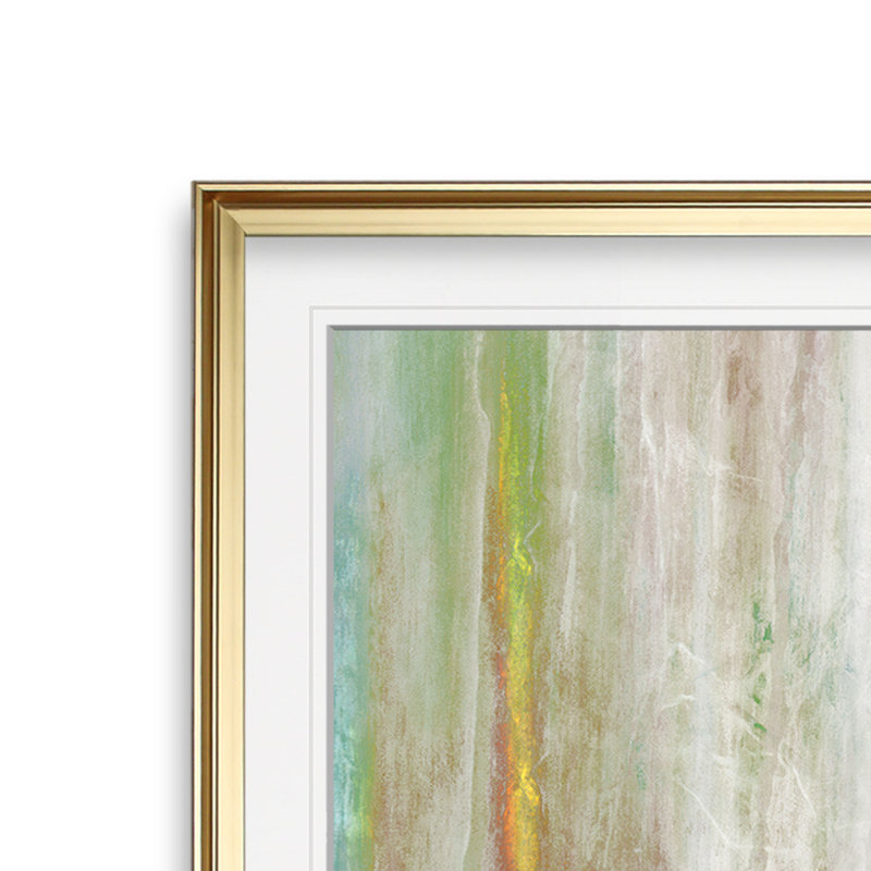 «Mislead II», peinture, H 16 po x l 16 po x P 2 po, Cadre doré