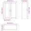 Vidaxl Kitchen Wall Cabinet White 60 X 31 X 100 Cm Engineered Wood-121218195-121218196