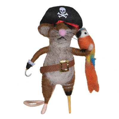 Ornement en forme de souris pirate