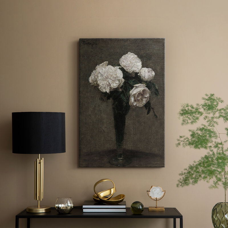 Imprimé floral rétro CCXCI - galerie Cavas sur mesure, H 60 po x l 40 po