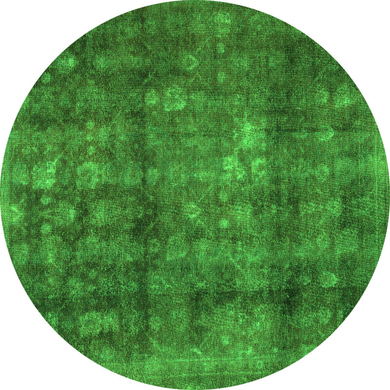 Elgene Performance Oriental Indoor Rug, Round 8'