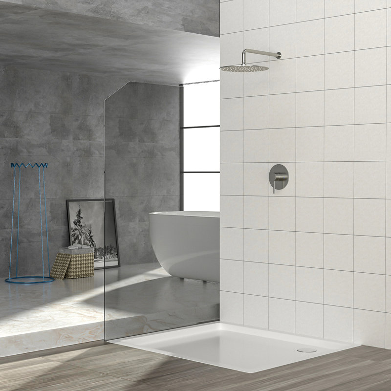 Ensemble de robinet de douche, système de douche avec pomme de douche à effet de pluie de 10 pouces et valve de douche