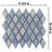 Hudson Kite 10-1/8 " x 11-3/4 " Porcelain Mosaic Floor and Wall Tile-56515342