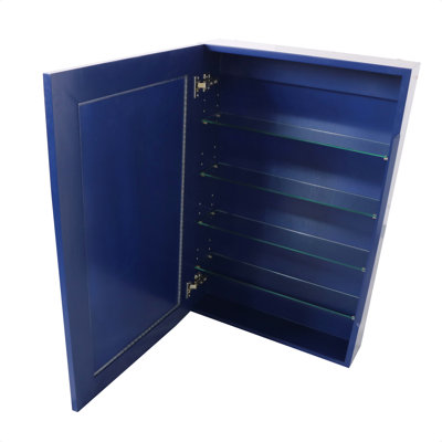 Armoire à pharmacie à fixation en surface avec 4 tablettes réglables Aqueelah