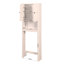 Armoire de rangement pour salle de bain en bois au-dessus de la toilette avec tablette réglable 23,62 po x 7,72 po x 67,32 po