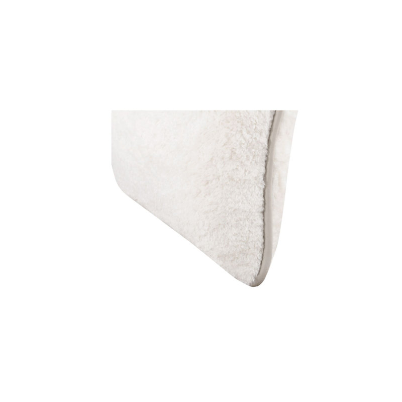 Carr 20po coussin de fausse fourrure crème