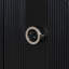 Armoire simple et simple en placage de bois massif Fraxinus Mandschuric avec trois portes en acacia massif, réglable