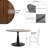 Harris 40“ Round Pedestal Dining Table