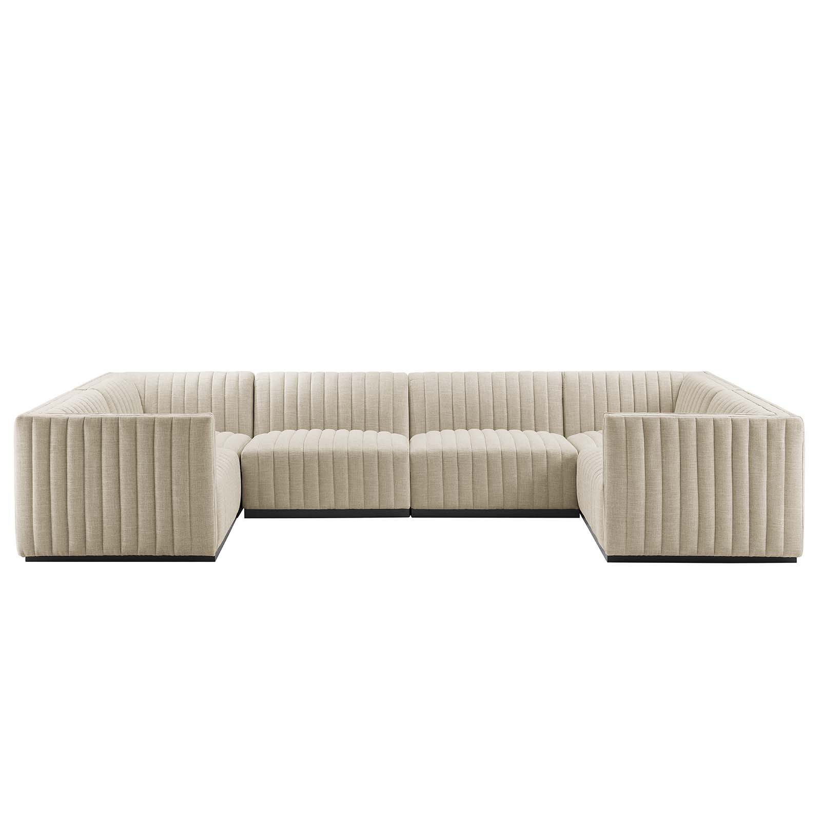 ESTETICA FURNITURE Modway Conjure Channel Tufted Upholstered 6Piece U