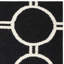 Rodgers Hand Woven Flat Weave Wool/Cotton Geometric Rug in Black/Grey-546477261