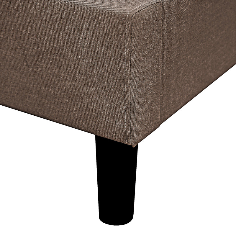 Upholstered Full Size Platm Bed Frame
