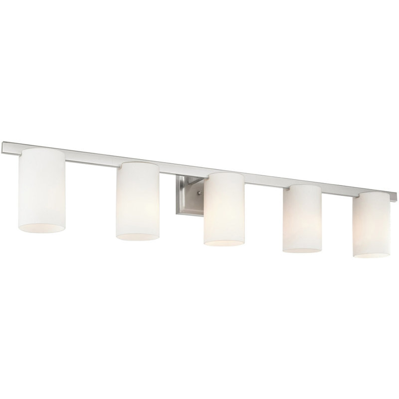 Éclairage pour meuble-lavabo 6 lumières, Nickel brossé