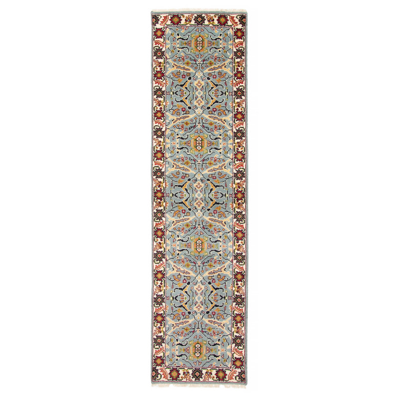 Tapis bleu clair Serapi Heritage 2 pi 5 po x 9 pi 11 po