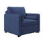 Chaise de lit réglable - Velours bleu encre, utilisation polyvalente 3 en 1 pour fabriquer
