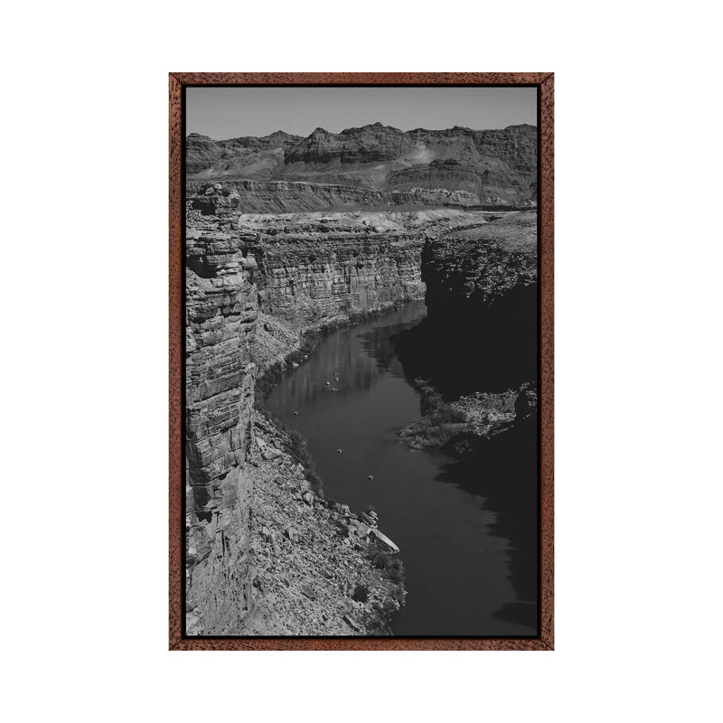 Grand Canyon XV 1 Piece Wall Art on Canvas, 66.04cm H x 45.72cm W x 3.81cm D, Classic Brown Wood Framed