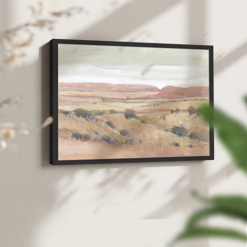 Southwest Landscape I - Reproduction encadrée - Restickable, H 16 po x l 20 po, Noir, noir, noir, noir