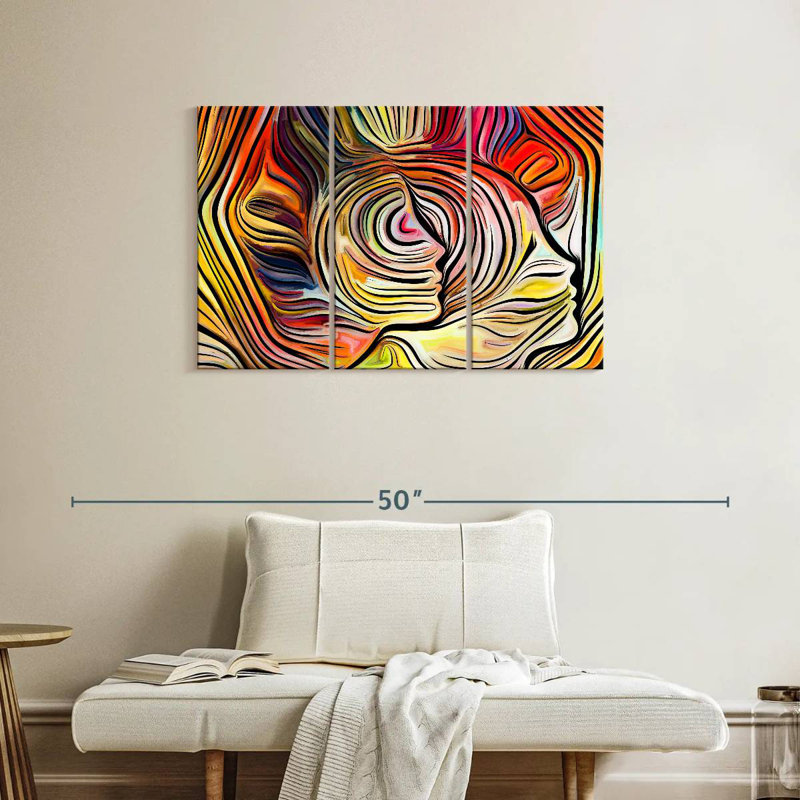 Abstrait subconscient Avery, H 24 po x l 38 po