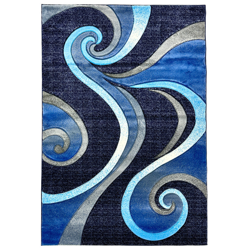 Mccampbell Performance Abstract Indoor Rug, Rectangle 10' x 13'