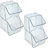 Azar Displays Two-tier Clear Organizer, 2-pack