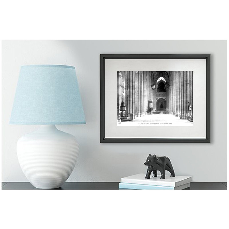 Canterbury, Cathedral Nave East 1898 - Single Picture Frame Print, 40cm H x 50cm W x 2.3cm D