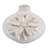 Embossed Floral Ceramic Bud Flower Vase for Living Room Table Accent - Tall Vase Home Decor for Entryway, Bedroom or Foyer - 6"