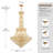 25-Light Dimmable Empire Crystal Chandelier-454327089