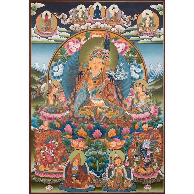 Gurang Rinpoché's 8 Manifpration (Brocadeless Thangka)