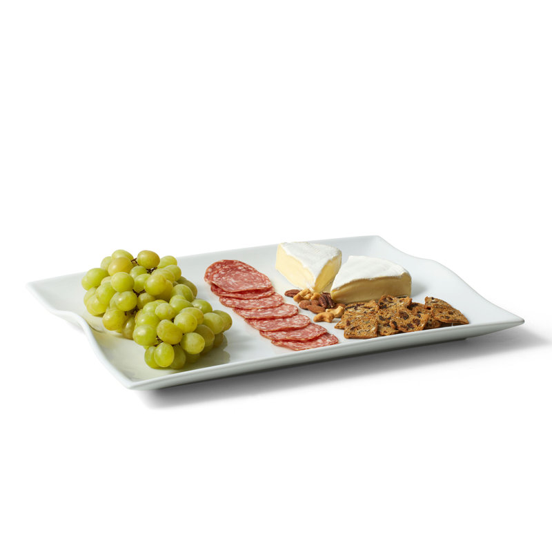 Plat de service rectangulaire blanc Fitz and Floyd Everyday