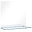 Chaidez Flat Mirror with Shelves
