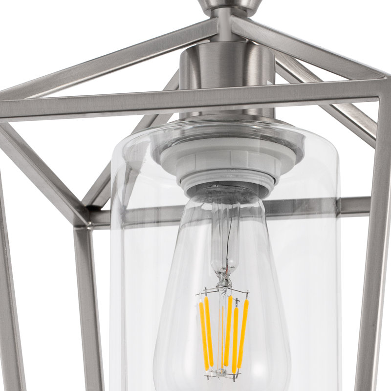 Luminaire encastré Crattic Lantern, H 11,7 po x l 7 po x P 7 po, Argent