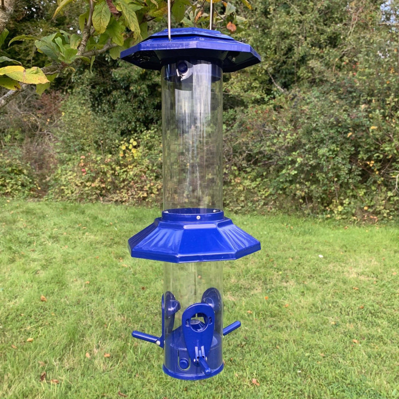 Lal Metal Hanging Tube Bird Feeder