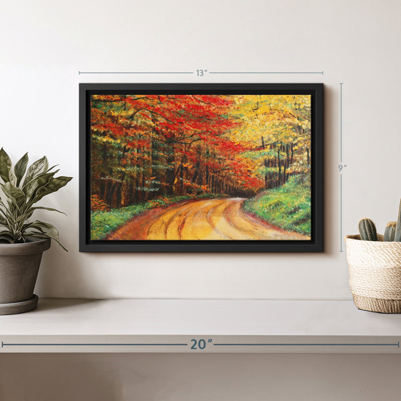 Impression sur toile d'automne, H 9 po x l 13 po