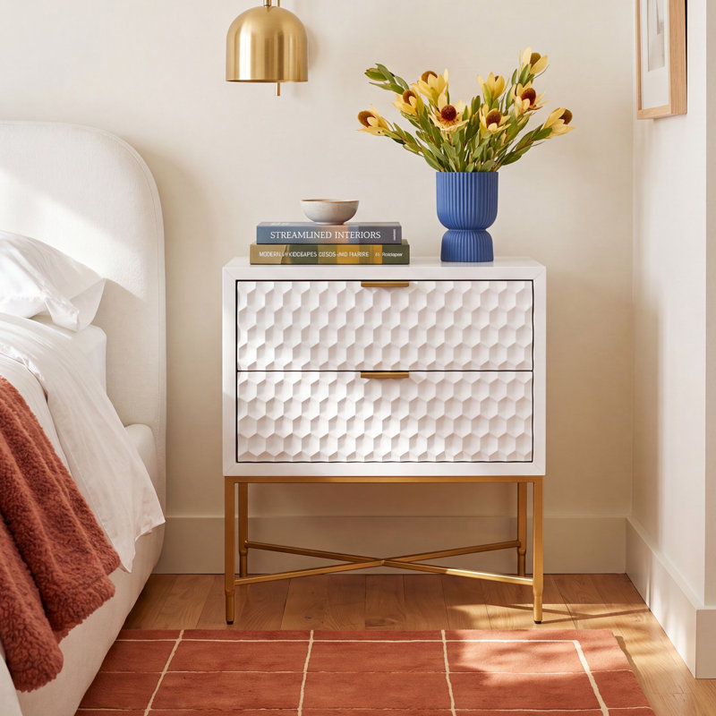 Capra 24'' W Nightstand, White