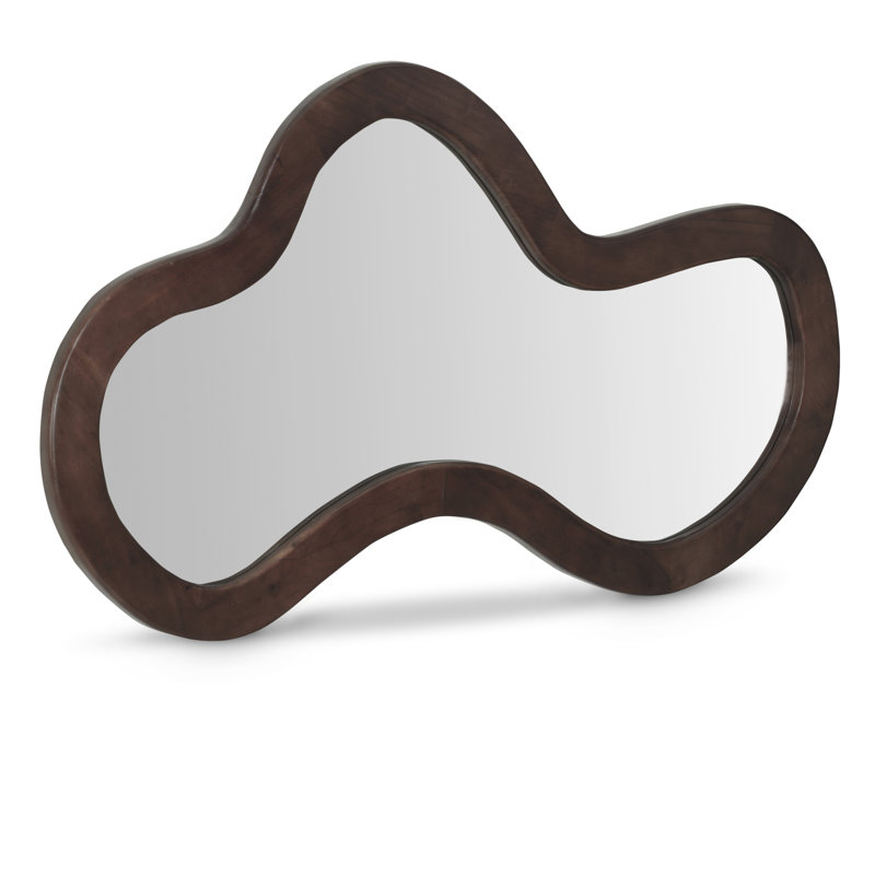 Miroir d'appoint Oblique, 48 po x 28 po, Brun