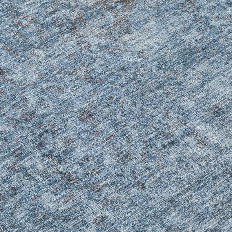 Tapis intérieur / extérieur bleu Felissae, 9 pi x 12 pi