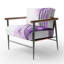 Fenimore Abstract Flowers - Fauteuil d'appoint rembourré traditionnel-873584031-887003001