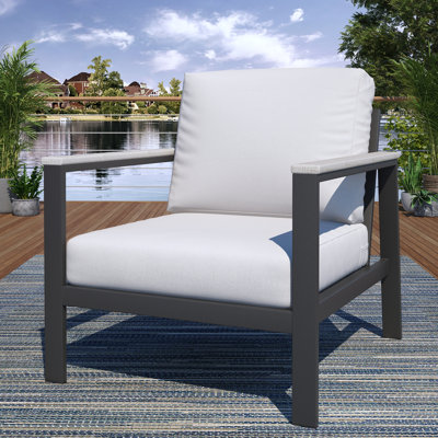 Chaise longue d'extérieur avec coussins Sunbrella® Townsend