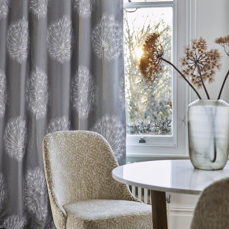 Amity Fabric, Pewter/Linen