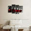 Red Wine Row - Ensemble de 4 toiles tendues-111057551