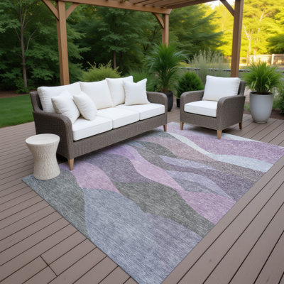 Machine Washable Indoor/Outdoor Jozwiak ACN2378 Coastal Rug