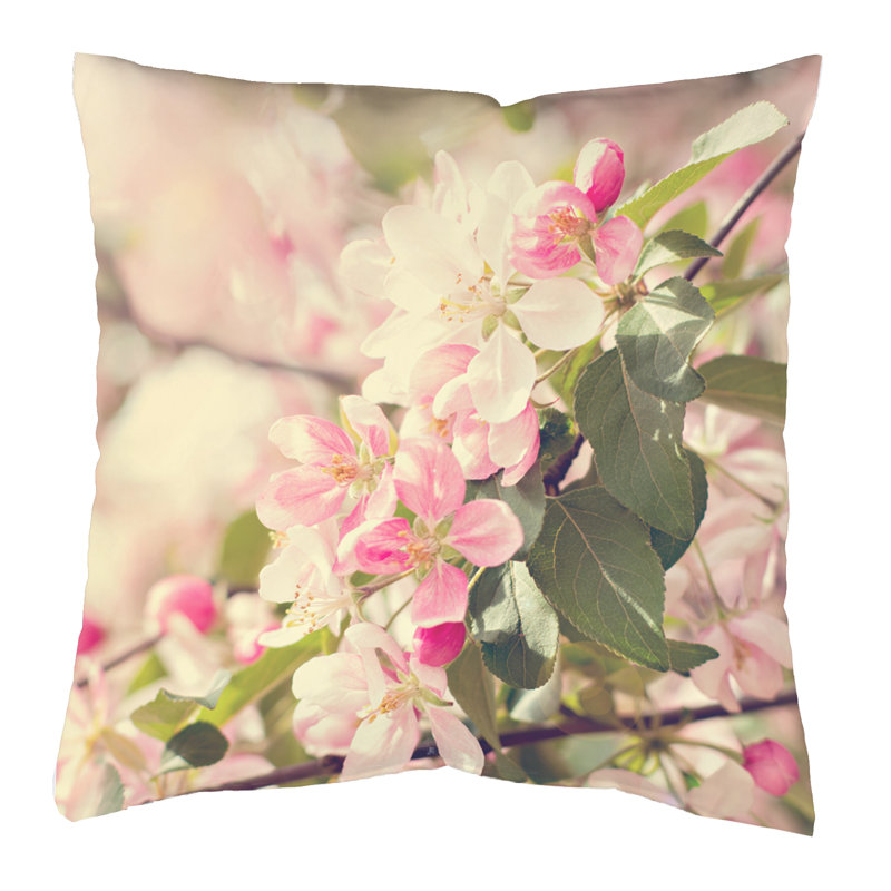Hereth Floral Square Cushion Cover, 40cm H x 40cm W x 1cm D