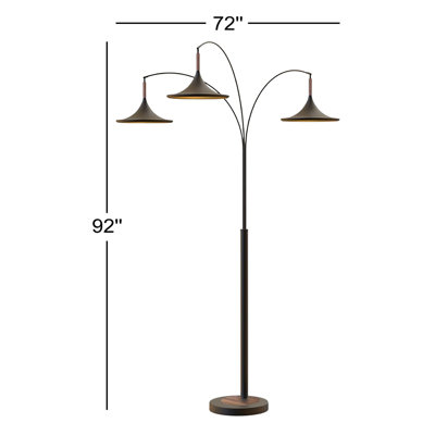 92" Dimmable Marble Floor Lamp