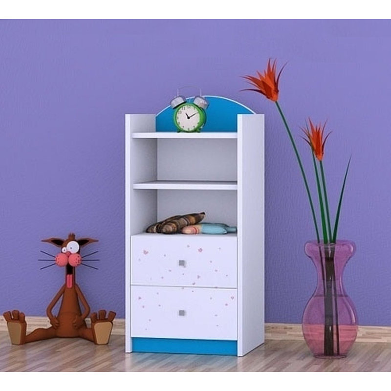 Nadia 96cm H Kids Cube, 92cm H x 45cm W x 34cm D, Blue