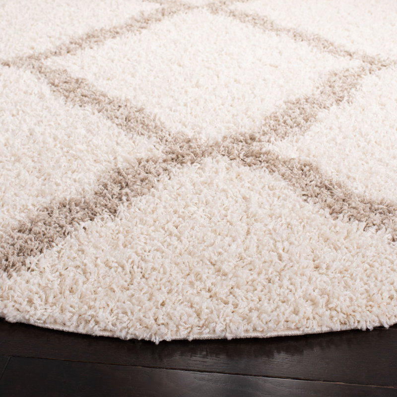 Darroch Sgd-Dallas Geometric Performance Shag Rug, Rond 8 pi