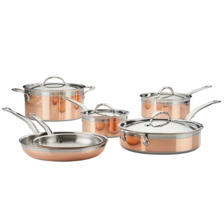 Hestan Hestan CopperBond 10 Piece Cookware Set