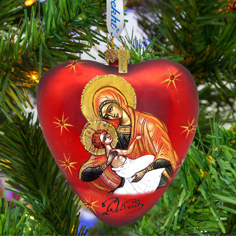 Holiday Splendor 3.5'' Handmade Glass Animals Holiday Shaped Ornament